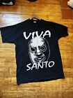 Vintage El Santo Luchador Shirt 1994 Größe XL Viva Santo Originaldruck SELTEN