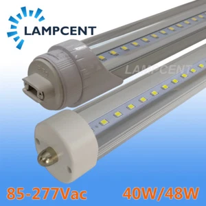 10/Pack T8 8FT LED Tube Light FA8 Single Pin 40W 48W 8 Foot LED Shop Light Bulb - Picture 1 of 12