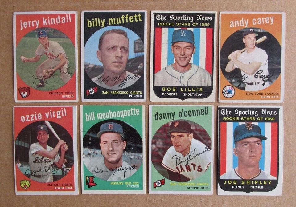 1959 TOPPS BASEBALL CARD SINGLES #1-285 COMPLETE YOUR SET U-PICK UPDATED 10/26 - Image 1 of 1
