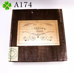 Kristoff 6 x 60 San Andres Empty Wood Cigar Box 8.25" x 8.25" x 3.25" A174 - Picture 1 of 9