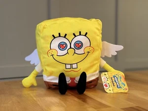 Just Play SpongeBob SquarePants Angel Plush Valentine's Day 8-inch NWT - Picture 1 of 7