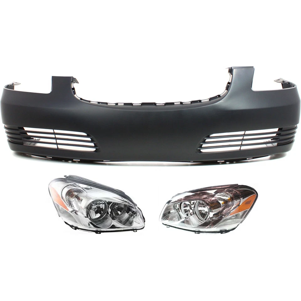 Headlight Kit For 2006-2008 Buick Lucerne Left and Right Side Halogen Set of 3 - Image 1 of 4
