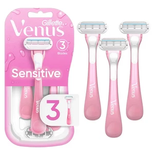 Venus Sensitive Women's Disposable 3 Razors - Picture 1 of 4