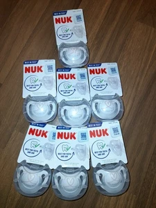 7×NUK Schnuller 0- 6 Monate - Bild 1 von 1