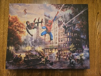 Marvel Spider Man & Friends Ultimate Alliance 16" x 20" impresión Thomas Kinkade Foto 1 de 2