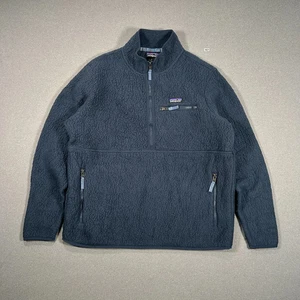 Patagonia Retro Pile Marsupial Fleece Mens XL Half-Zip Hiking Jumper, Blue - Picture 1 of 13