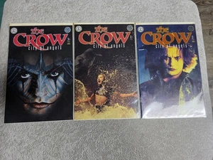 Fregadero de cocina Comix El cuervo Ciudad de los Ángeles Set #1 #2 #3 Primera impresión 1996 Paquete - Imagen 1 de 4