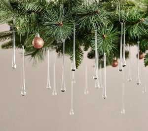 40er Set 5" Glas Tropfen Ornamente von Valerie - Bild 1 von 3