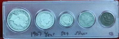 1907 United States Silver Year Set - Image 1 of 2