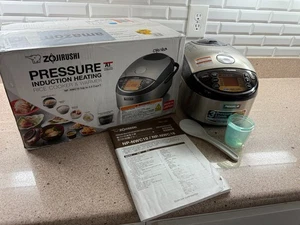 NEW Zojirushi NP-NWC10XB Pressure Induction Heating Rice Cooker and Warmer Black - Picture 1 of 3