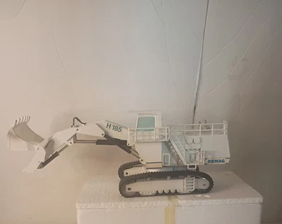 Vintage NZG 1/50 Diecast - 241 - Demag H185 Hydraulic Excavator- White 1980s NOB - Image 1 of 4