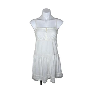 GAP BODY Sleeveless Eyelet Lace Babydoll Mini Dress Size Small - Picture 1 of 12