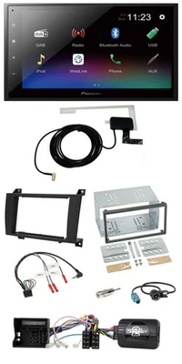 Pioneer DAB Lenkrad Bluetooth 2DIN USB Autoradio für Mercedes SLK R171 2004-2008 - Bild 1 von 4