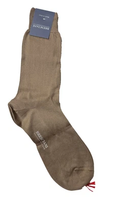 Bresciani 1970 Over the Calf 100% Sea Island Cotton 024 Alga Size L NWT - Image 1 of 4