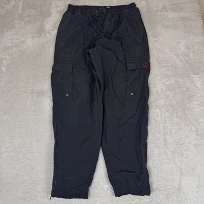 Vintage B.U.M Equipment Cargo Track Pants Mens M Black Preowned Utility Outdoor - Image 1 of 4