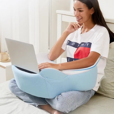 COOLOO8 Reading Pillow Lap Desk Soft Laptop for Portable Gaming for Bed Couch Car