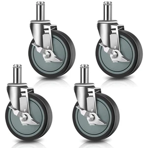 4 Zoll Rollen für Drahtregalregale, Schwerlast Metro Rack Räder mit B... - Bild 1 von 9