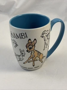 Disney Store Bambi Deer Publications Model Sheet Coffee Tea Mug Cup Sketch - Picture 1 of 7