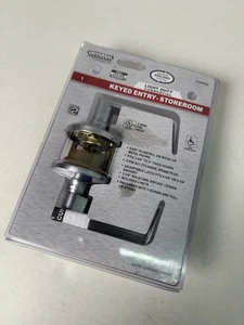 Kwikset, Carson Lever, Storeroom Keyed Entry, Satin Nickel, 439CNL 15 SMT - Picture 1 of 3