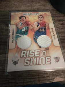 2024-25 Panini Nba Hoops - Rise N Shine Dual Memorabilia Tidjane Salaun, Nikola - Picture 1 of 1