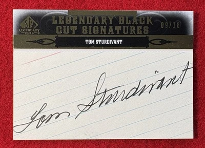 Tom Sturdivant 2011 SP Legendary Black Cuts Signatures Autograph #d/18 Yankees - Image 1 of 2