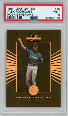 1994 Leaf Limited Rookie Phenoms #10 Alex Rodriguez 4215/5000 - PSA 9 - Image 1 of 2