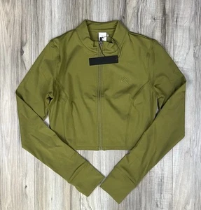 Oner Active Timeless Crop Jacket Olive Green, Womens Size Medium, Brand New - Picture 1 of 9