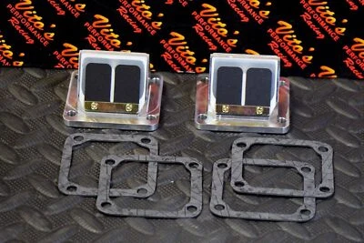 Vito's billet aluminum BULLSEYE REED VALVE CAGES + carbon flex reeds BANSHEE - Image 1 of 4