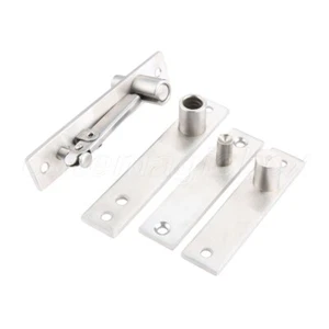 1Set Steel Concealed Revolving Door Hinge Heavy Duty Door Top Bottom Pivot Hinge - Picture 1 of 11