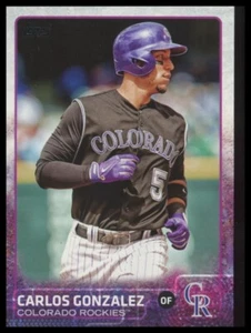 2015 Topps #479a Carlos Gonzalez Colorado Rockies - Picture 1 of 1