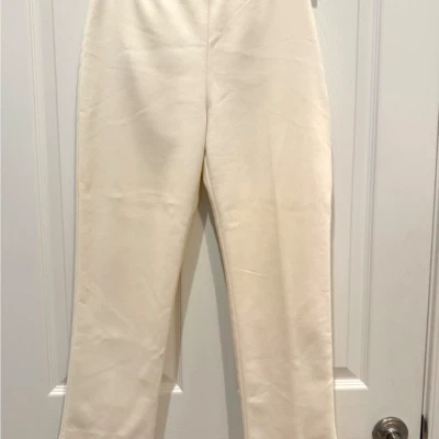 Karen Kane Cream side zip ankle pants, size 6 - Image 1 of 4
