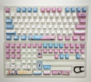 Minato Aqua Azur Lane PBT Keycap Set for Cherry MX Mechanical Keboard Stocked - Picture 1 of 5