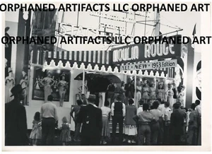 RARE MOULIN ROUGE ORIGINAL PHOTOGRAPH Paris Cabaret? Leon Miller  1953 - Picture 1 of 2