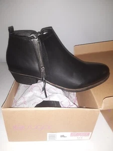 Sugar TRUFFLE Women’s Boots black Smooth 2 Zip Size 9.5 M Ankle Bootie….☆#00r - Picture 1 of 4