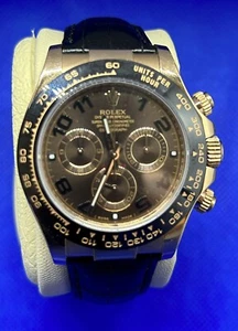 Rolex Cosmograph Daytona 116515LN Black Two-Piece Strap with Chocolate Dial, - Picture 1 of 4