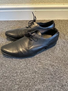 Beckett Mens Shoes Black Adults Lace Up Formal Work Smart Wear - Picture 1 of 4