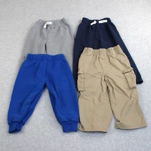 Garanimals Pants Todder Boy 2T Gray Navy Royal Joggers Sweatpants Khaki Cargo - Picture 1 of 14