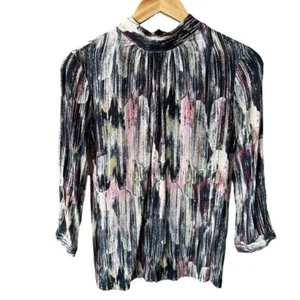 Rdalamal Bluse Top hochgeschlossen Langarm mehrfarbig Business Preppy Academia 6 - Bild 1 von 7