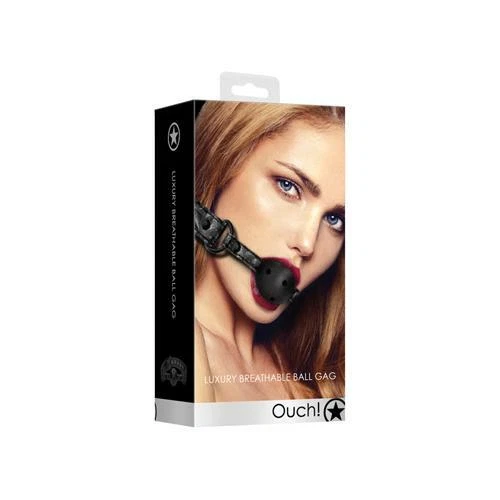 Mordaza de bola transpirable de lujo - negra Foto 1 de 1