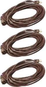(3) ea 02356-07ME 40' 16/3 13 Amp SJTW-A Brown Outdoor Extension Cords - Picture 1 of 2