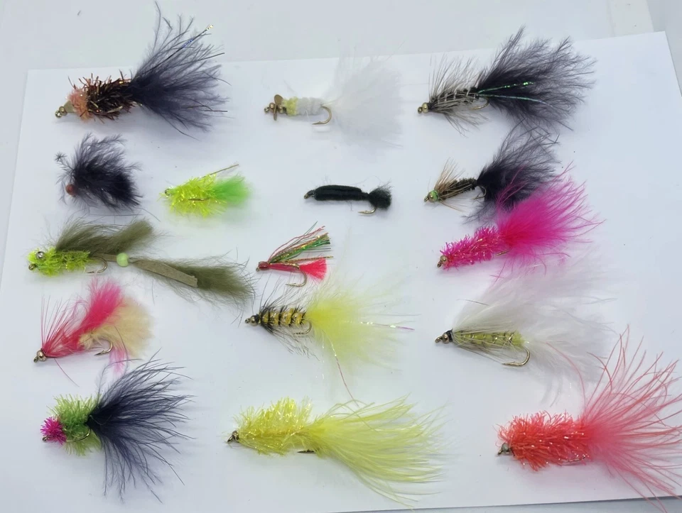 16 Stck. Fliegenfischen Köder Auswahl - Forellenfischen - D- - Bild 1 von 1