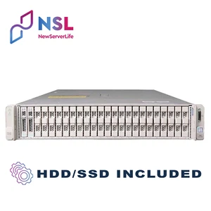 Cisco C240-M5 24SFF 2x Gold 6136 3,0GHz =24C 128GB RAID-M5 2x 1,2TB SAS 4xRJ45 - Bild 1 von 3