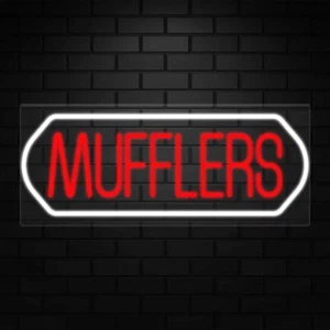 Schalldämpfer Schild für Business Displays | LED Flex Neon | 32" B x 13" H x 1" T - Bild 1 von 4