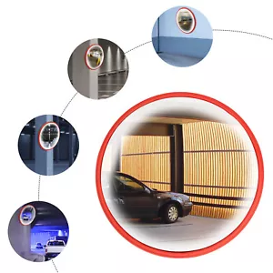 18"/45cm Security Mirror PC Convex Traffic Parking Wide Angle Safety Mirror - Picture 1 of 12