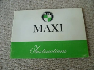 Original Puch Maxi Owner's Instruction Manual Service Book 1971 - LOOK! - Picture 1 of 5