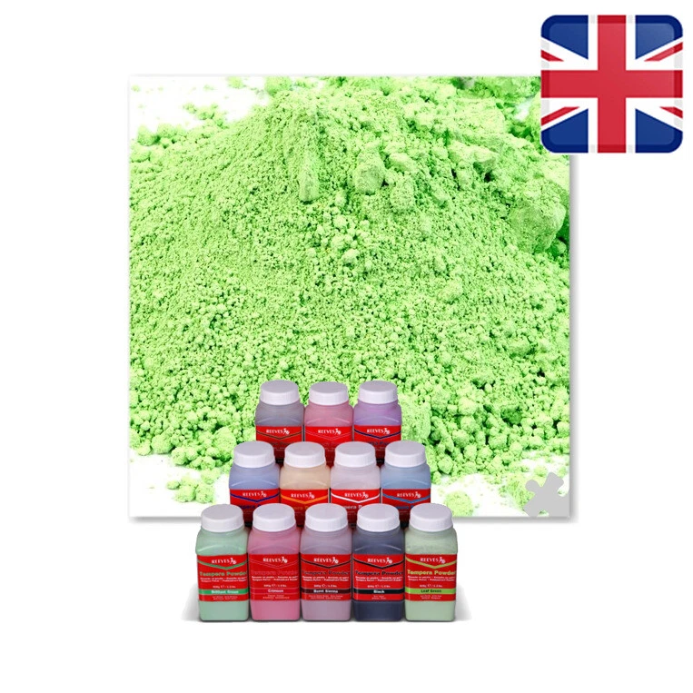 2 KG BULK POWDER PAINT LEAF GREEN ARTS CRAFT SCHOOL KIDS NON TOXIC GREEN - Image 1 of 1