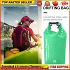 Waterproof Pouch Dry Sack for Drifting Swimming Trekking Bag (Green 2L)