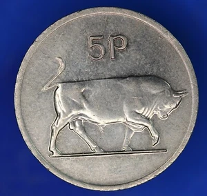 Moneda toro de diez peniques irlandesa EIRE Irlanda 1975, alta calidad [30272] - Imagen 1 de 2