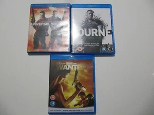 UNIVERSAL SOLDIER-THE BOURNE ULTIMATUM-WANTED BLU-RAY 3 BLU RAY - Imagen 1 de 12