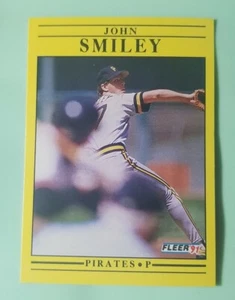 Tarjeta de béisbol Fleer Pittsburgh Pirates 1991 #50 de John Smiley - Imagen 1 de 2
